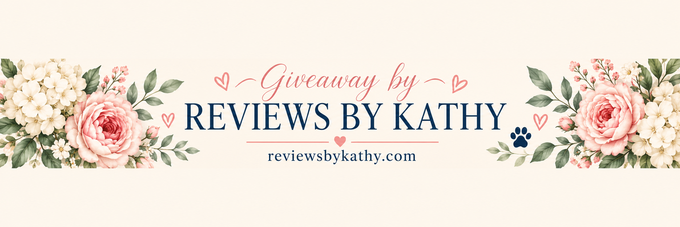Giveaway by Reviews by Kathy. reviewsbykathy.com